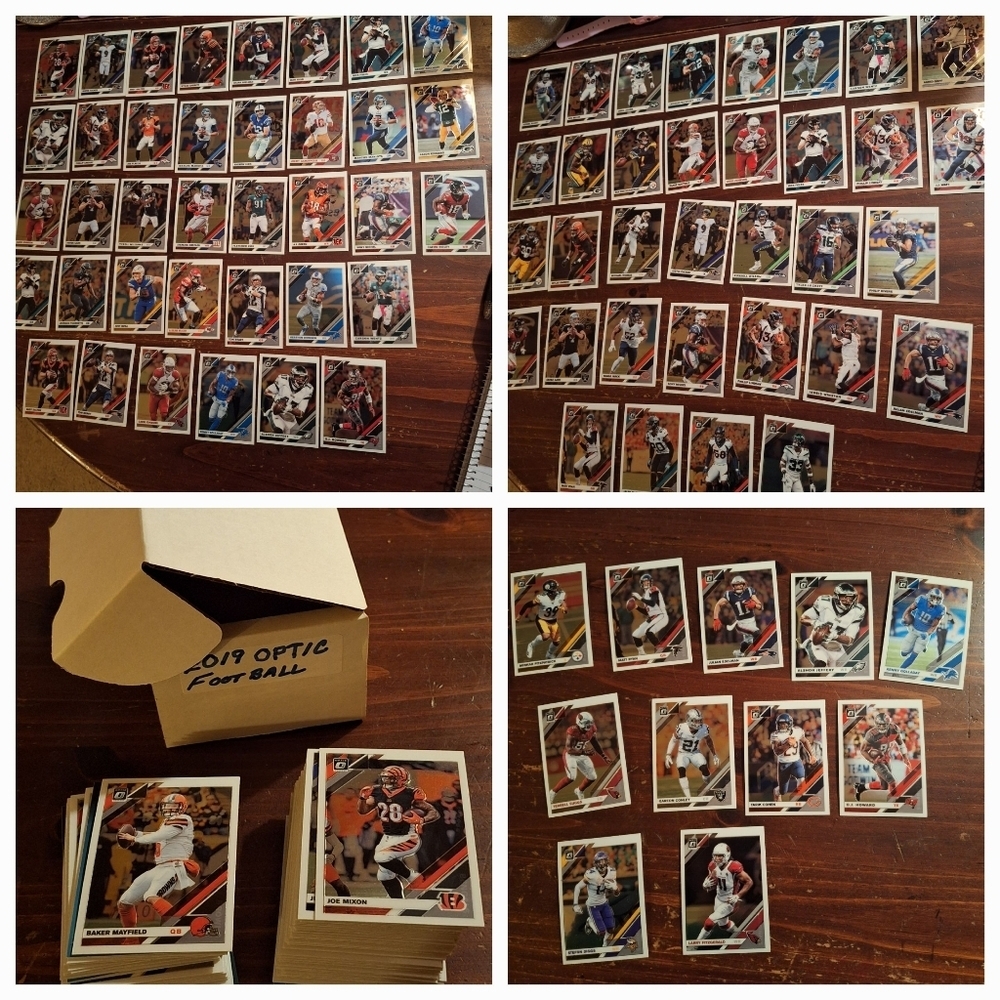 2019 OPTIC FOOTBALL CARD LOT PANINI CARDS